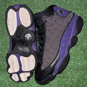 Black and Purple Athletic Sneakers